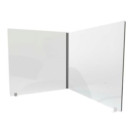 Ghent Ghent Desktop Personal Protection Screen 24"W x 16"D x 24"H, 2-Sided, Clear Thermoplastic DPSC2424-2S-16